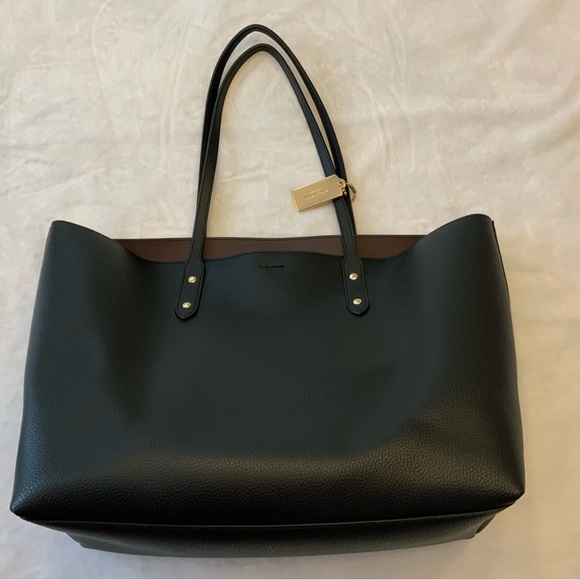 COACH TOTE BAG PURSE BLACK - Picture 2 of 5